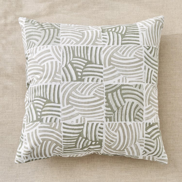 Ebony Grace Pelican Set of 2 Printed Filled Cushions - 65x65cm