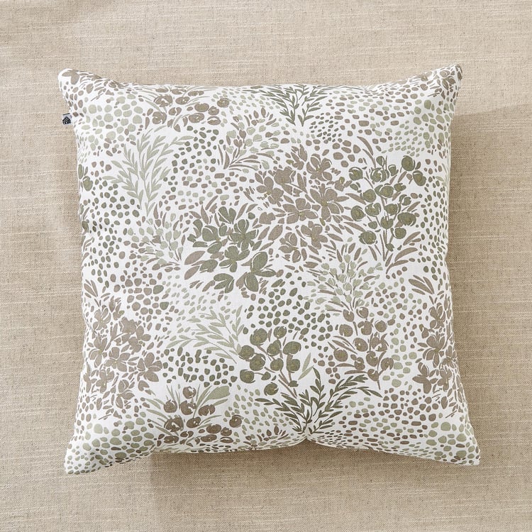 Ebony Grace Quince Set of 2 Printed Filled Cushions - 40x40cm