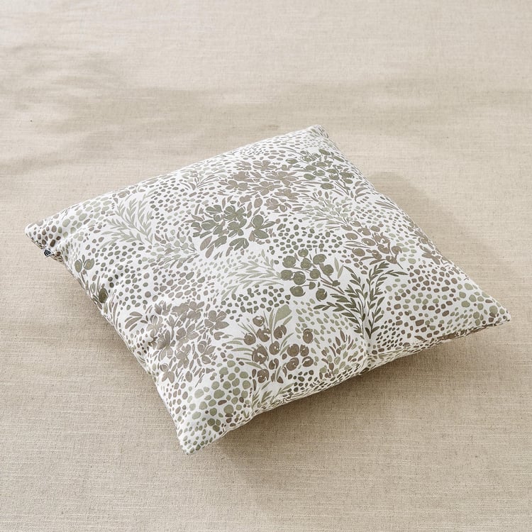 Ebony Grace Quince Set of 2 Printed Filled Cushions - 40x40cm