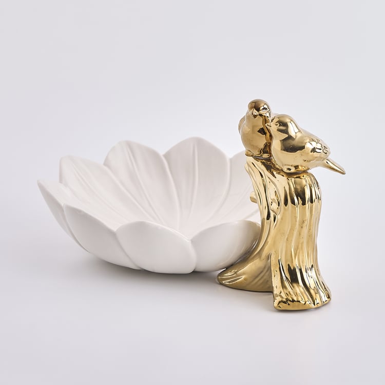 Brighton Finch Ceramic Bird Decorative Bowl