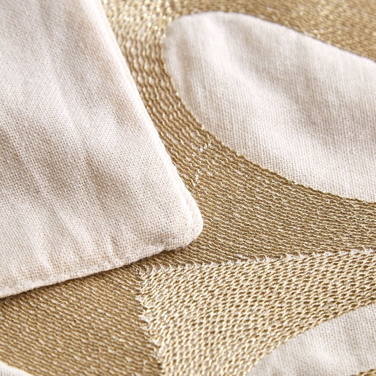 Glimmer Caden Cotton Zari Embroidered Placemat