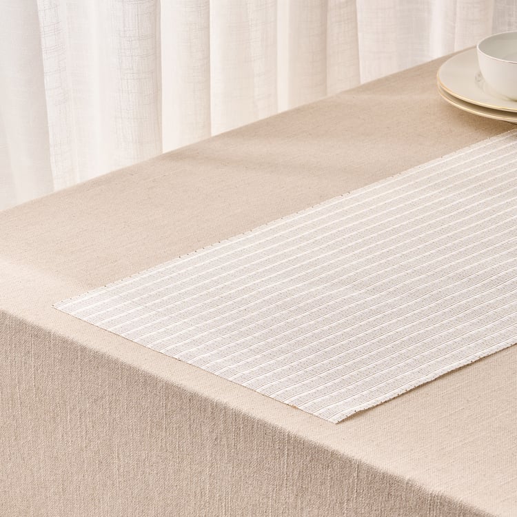 Glimmer Eden PVC Ribbed Table Runner