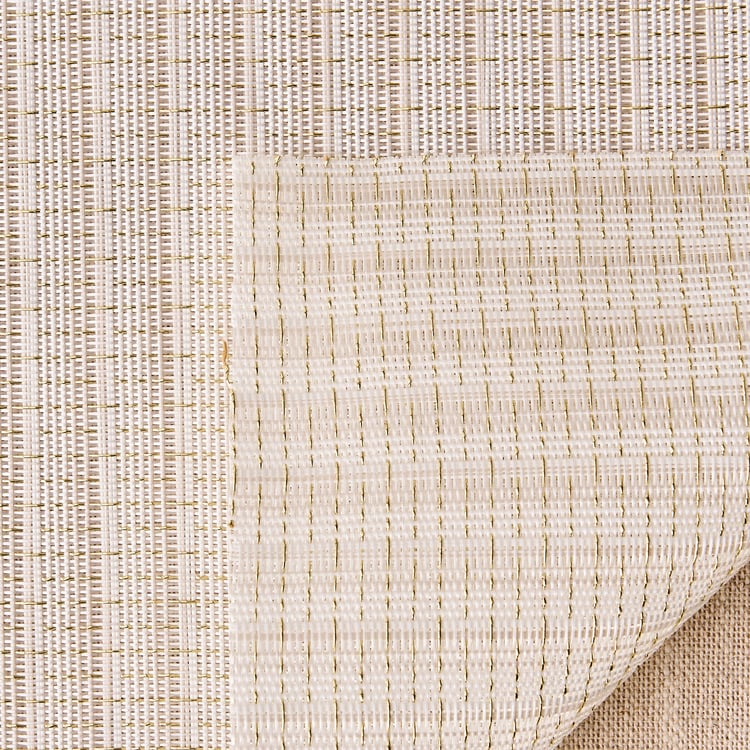 Glimmer Eden PVC Ribbed Table Runner