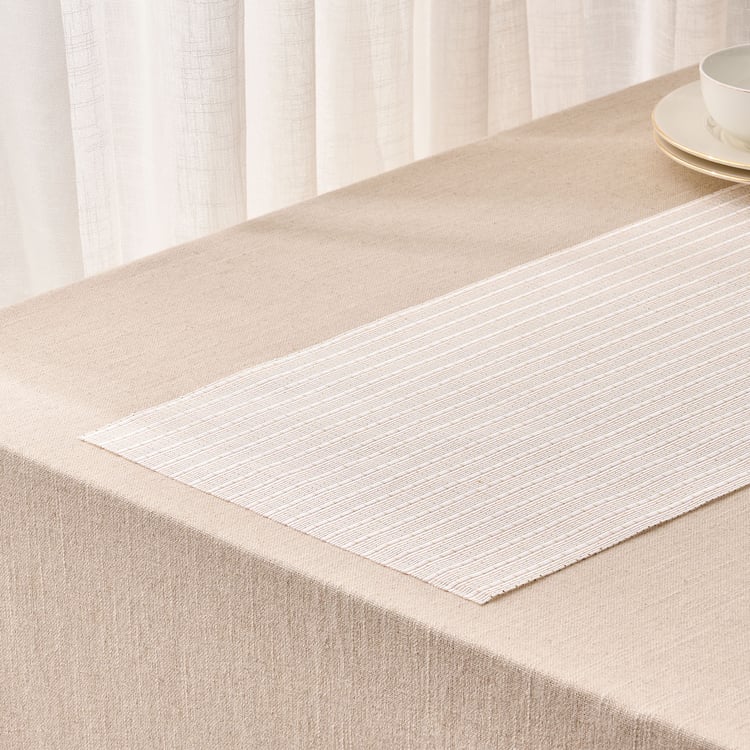 Glimmer Eden PVC Ribbed Table Runner