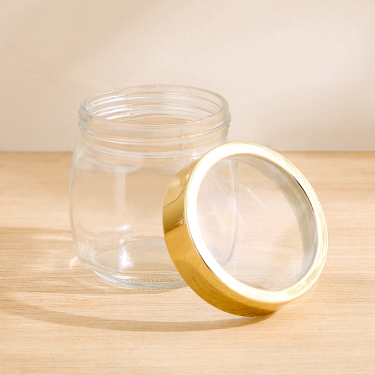 Corsica Pride Set of 4 Glass Storage Jars - 400ml