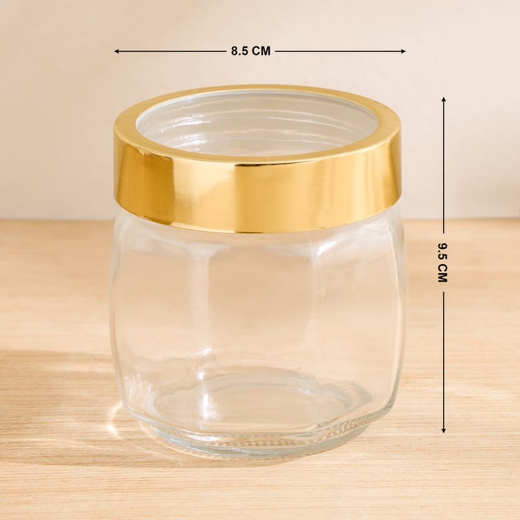 Corsica Pride Set of 4 Glass Storage Jars - 400ml