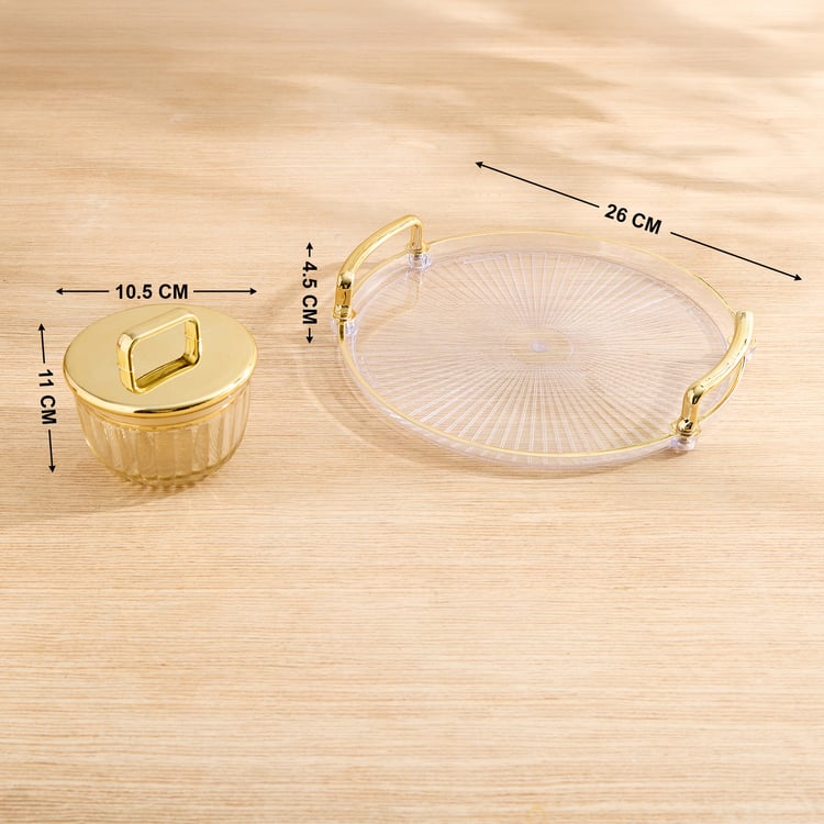 Corsica Pride 5Pcs Glass Serving Set