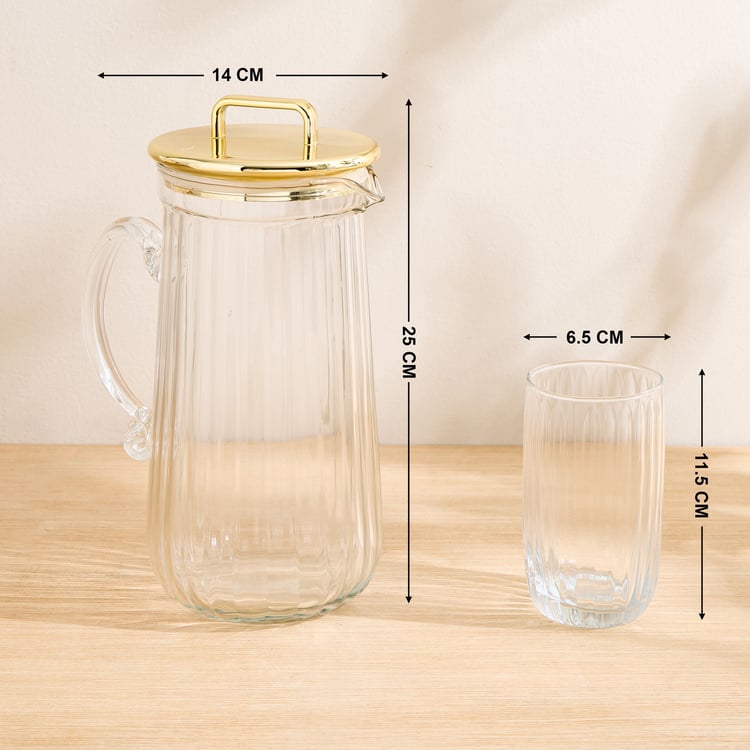 Corsica Pride 7Pcs Glass Lemon Set