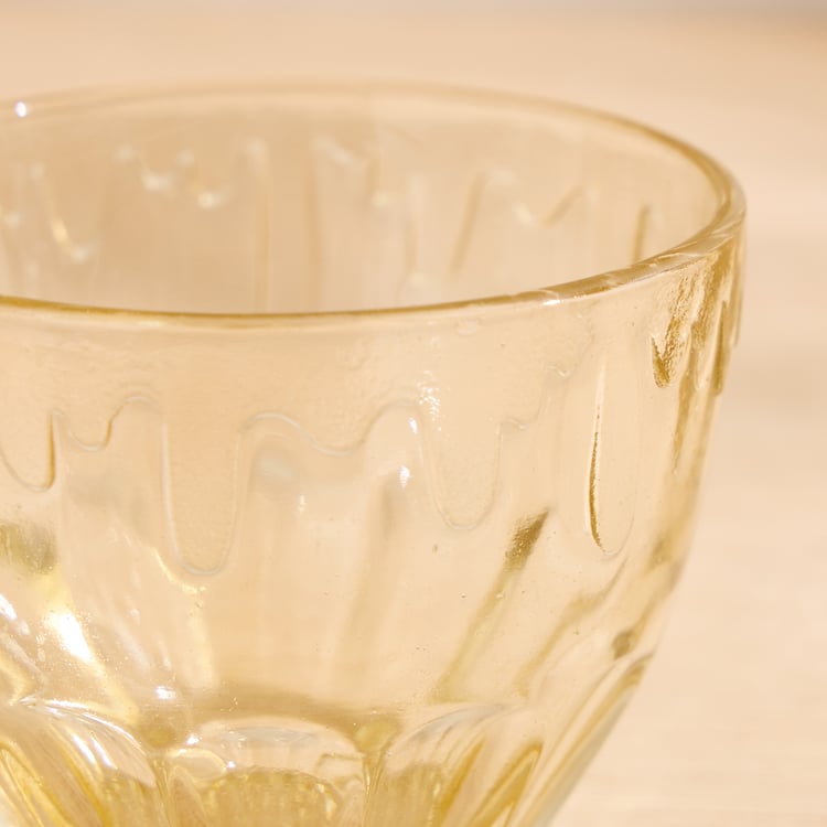 Corsica Pride Set of 6 Glass Dessert Bowls with Spoons - 210ml