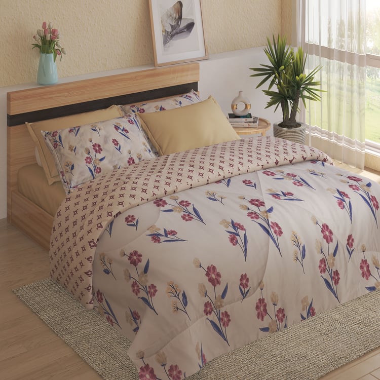 Athena Bryony 6Pcs Floral Print Double Bed-In-A-Bag Set