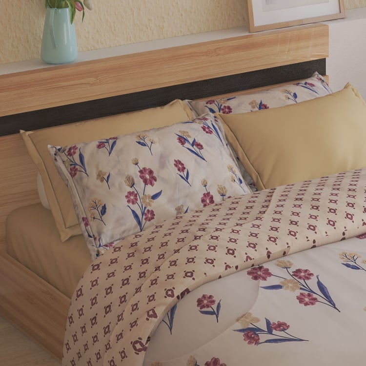 Athena Bryony 6Pcs Floral Print Double Bed-In-A-Bag Set