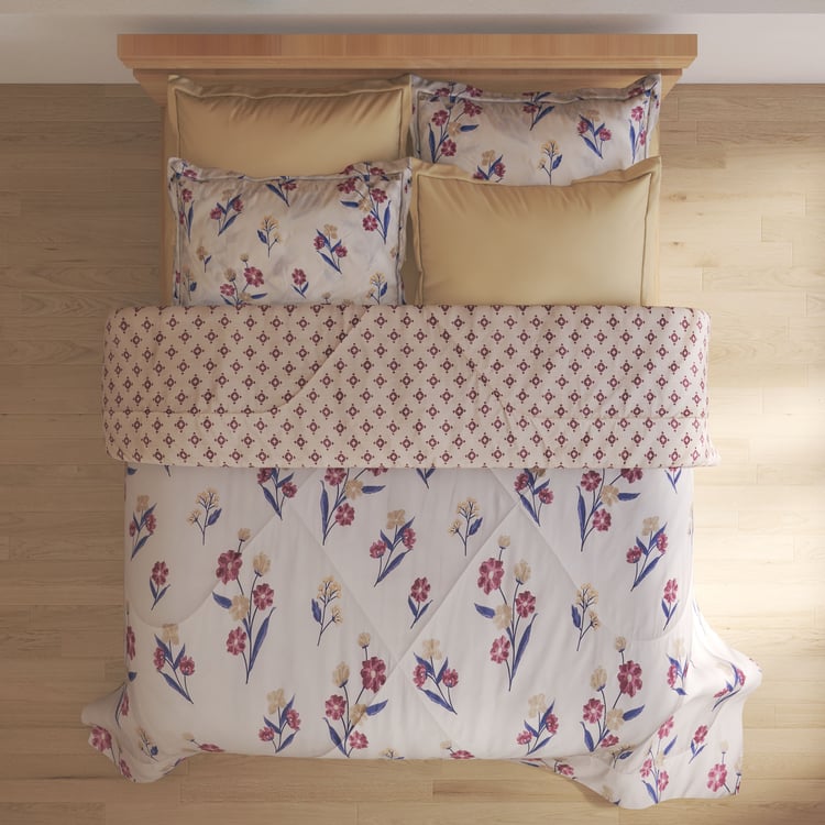 Athena Bryony 6Pcs Floral Print Double Bed-In-A-Bag Set