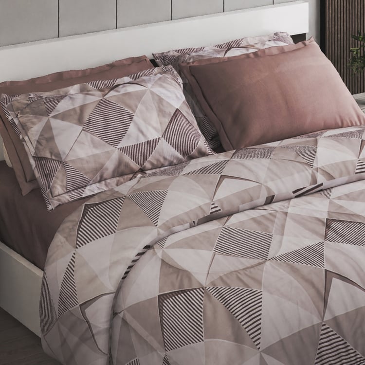Athena Echocore 6Pcs Geometric Print Double Bed-In-A-Bag Set
