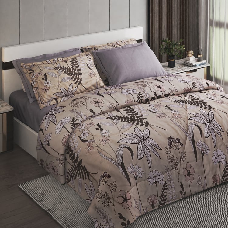 Athena Jared 6Pcs Floral Print Double Bed-In-A-Bag Set