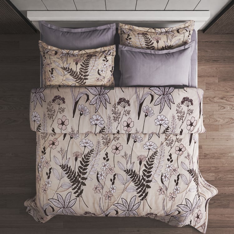 Athena Jared 6Pcs Floral Print Double Bed-In-A-Bag Set