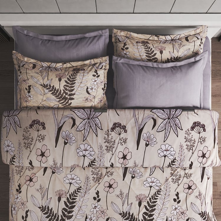 Athena Jared 6Pcs Floral Print Double Bed-In-A-Bag Set
