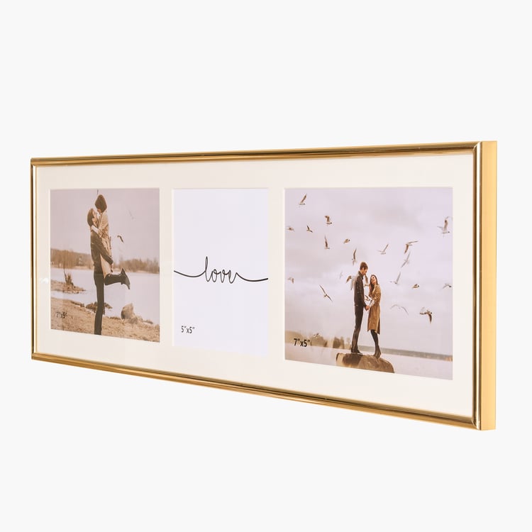 Sepia Allure Collage 3-Photo Frame - 55.5x17.5cm