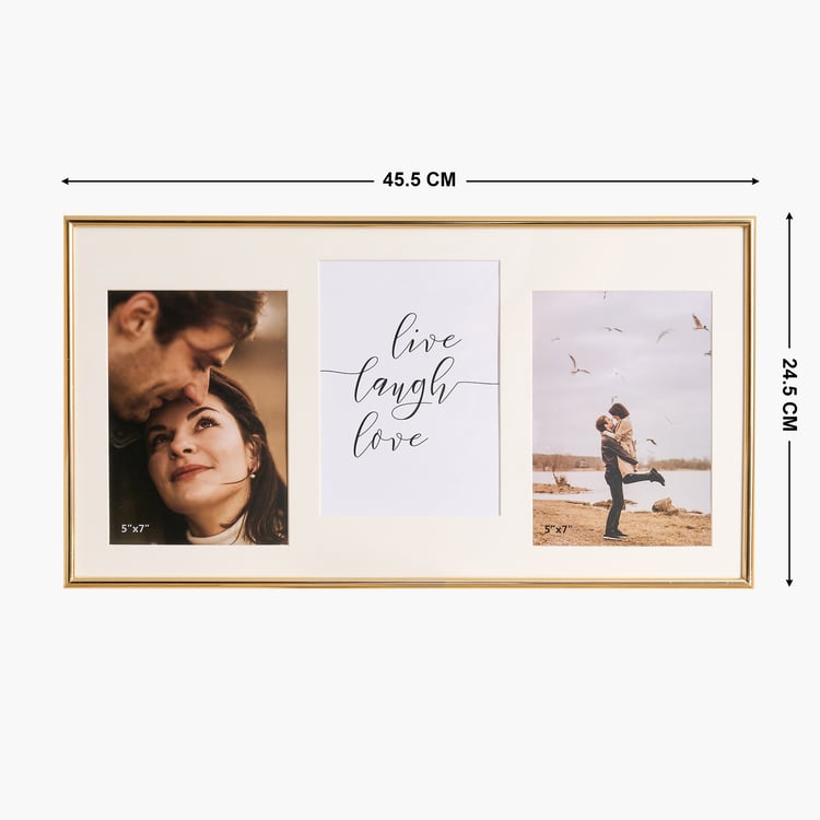 Sepia Allure Collage 3-Photo Frame - 45.5x24.5cm