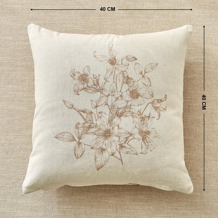 Pacific Halo Set of 2 Floral Print Cushion Covers - 40x40cm