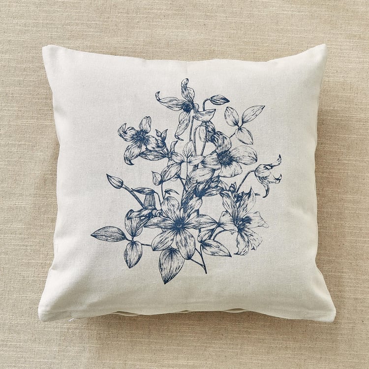 Pacific Halo Daisy Set of 2 Floral Print Cushion Covers - 40x40cm