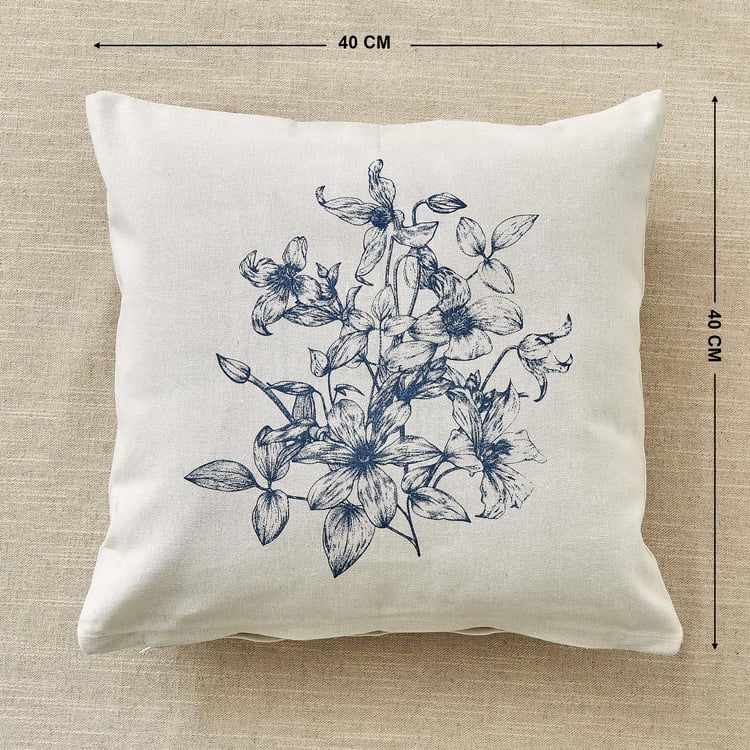 Pacific Halo Daisy Set of 2 Floral Print Cushion Covers - 40x40cm
