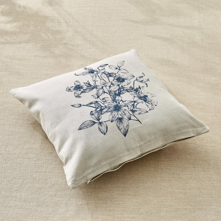 Pacific Halo Daisy Set of 2 Floral Print Cushion Covers - 40x40cm