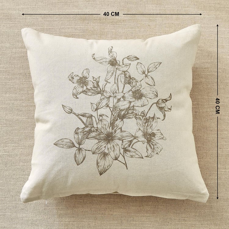 Pacific Halo Daisy Set of 2 Floral Print Cushion Covers - 40x40cm