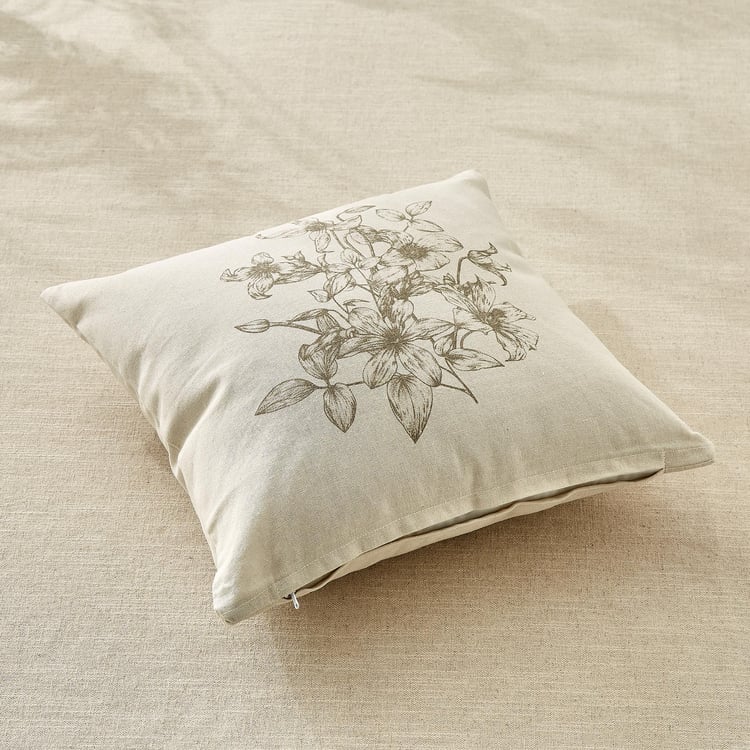 Pacific Halo Daisy Set of 2 Floral Print Cushion Covers - 40x40cm