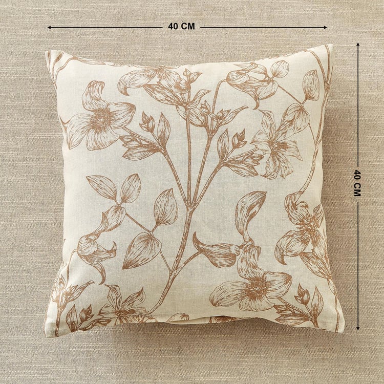 Pacific Halo Jardin Set of 2 Floral Print Cushion Covers - 40x40cm