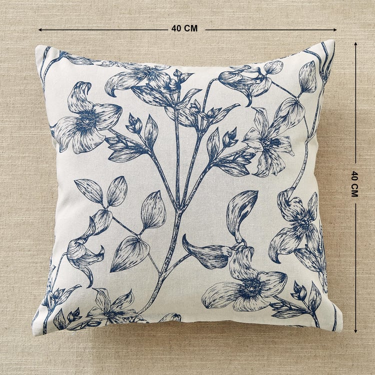 Pacific Halo Jardin Set of 2 Floral Print Cushion Covers - 40x40cm
