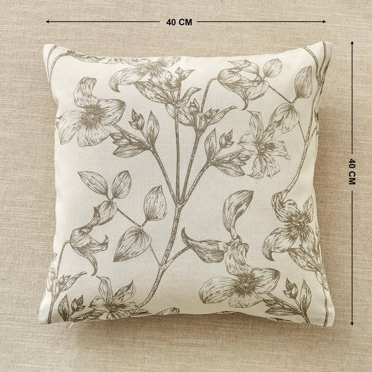 Pacific Halo Set of 2 Floral Print Cushion Covers - 40x40cm