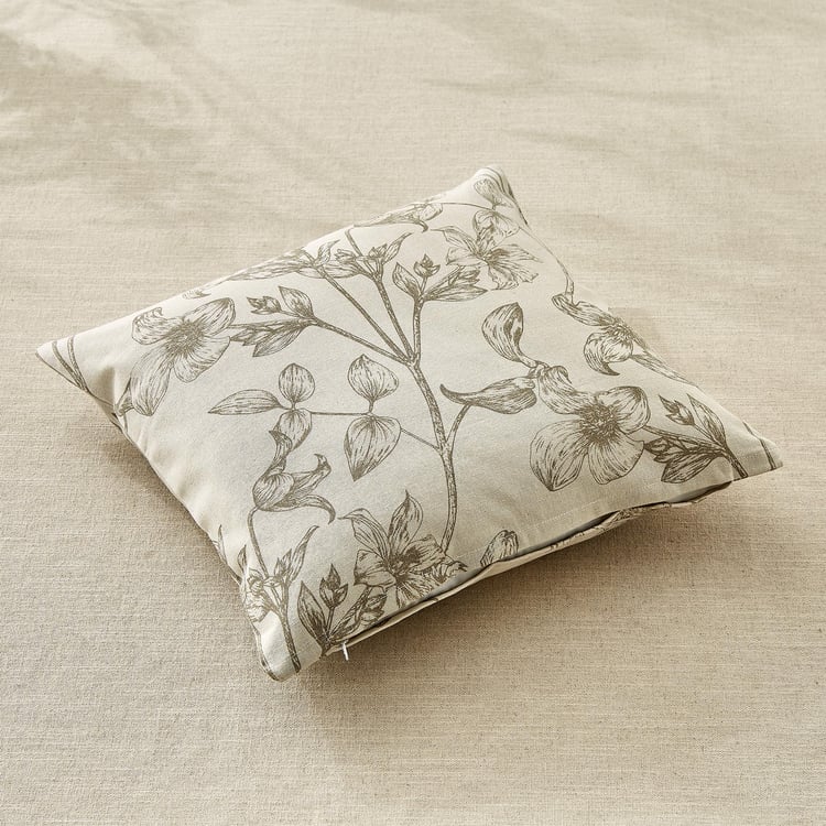 Pacific Halo Set of 2 Floral Print Cushion Covers - 40x40cm