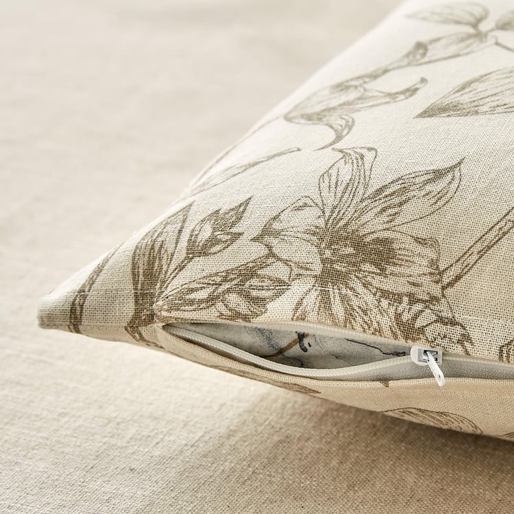 Pacific Halo Set of 2 Floral Print Cushion Covers - 40x40cm