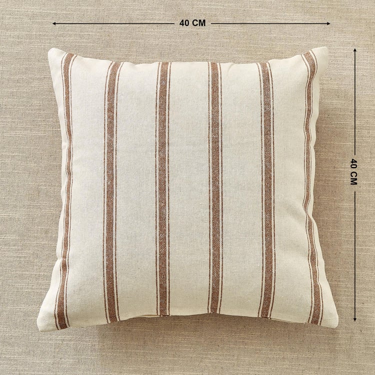 Pacific Halo Wander Set of 2 Striped Cushion Covers - 40x40cm