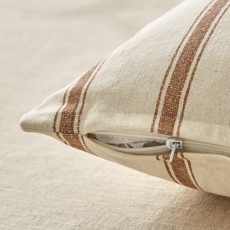 Pacific Halo Wander Set of 2 Striped Cushion Covers - 40x40cm