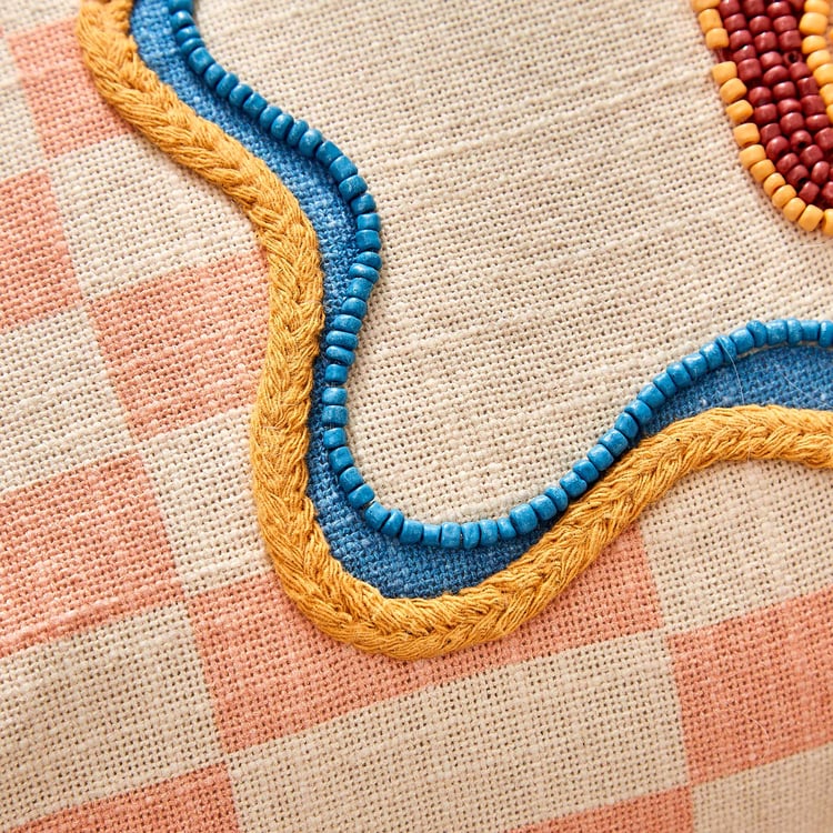 Glance Dream Big Embellished Filled Cushion - 50x30cm