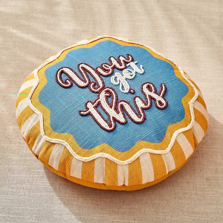 Glance You Got This Beaded Filled Cushion - 40x40cm