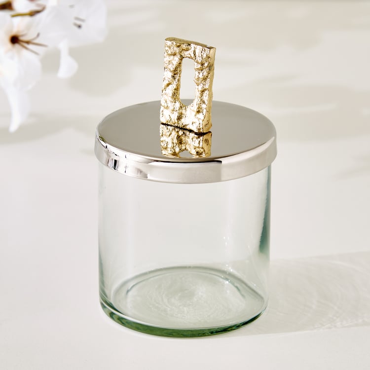 Bijou Windmill Glass Decorative Canister