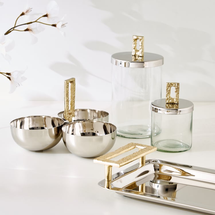 Bijou Windmill Glass Decorative Canister