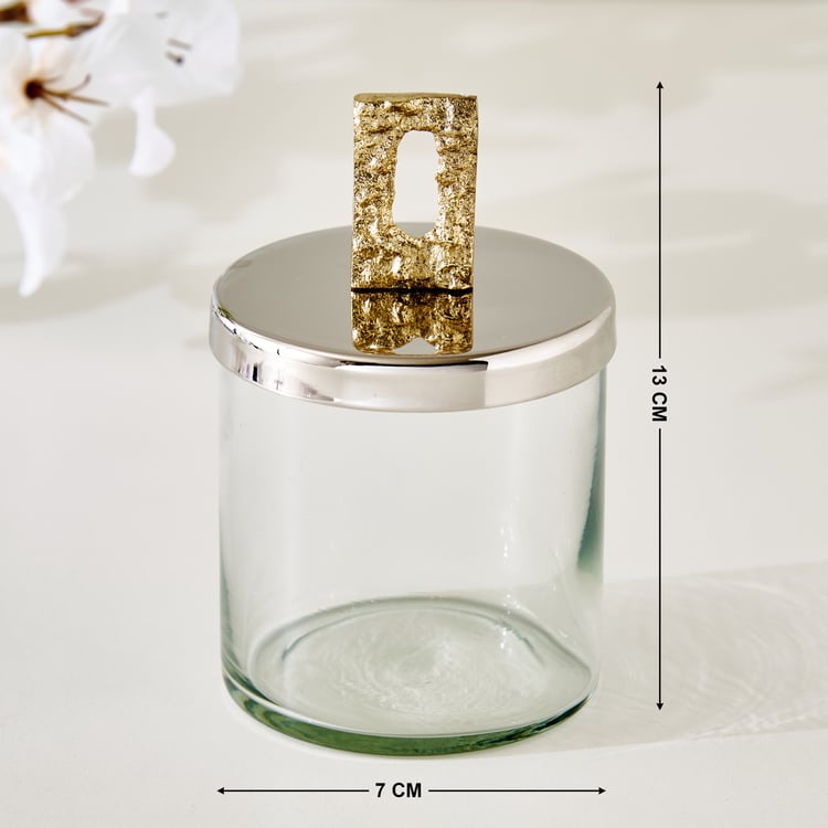 Bijou Windmill Glass Decorative Canister