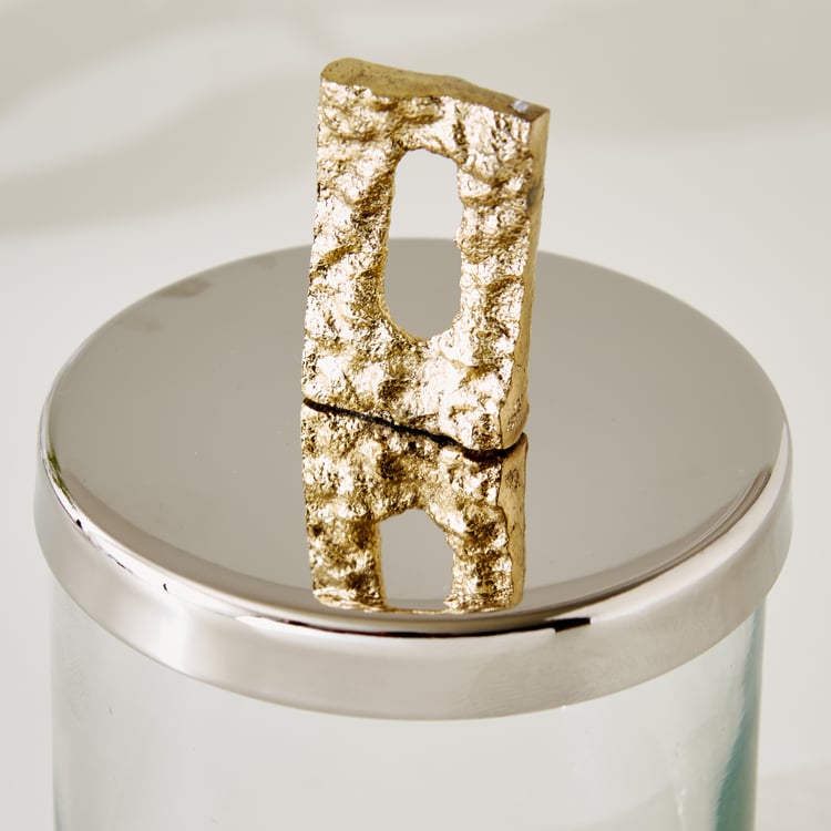 Bijou Windmill Glass Decorative Canister