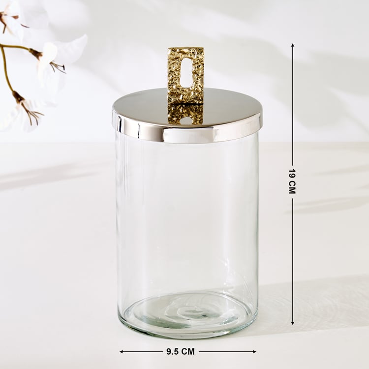 Bijou Windmill Glass Decorative Canister