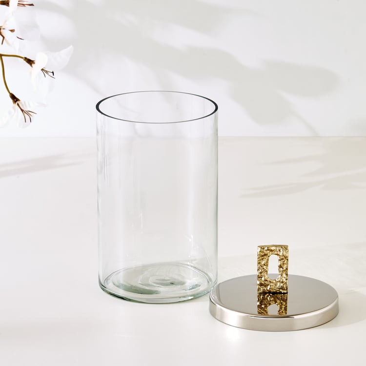 Bijou Windmill Glass Decorative Canister