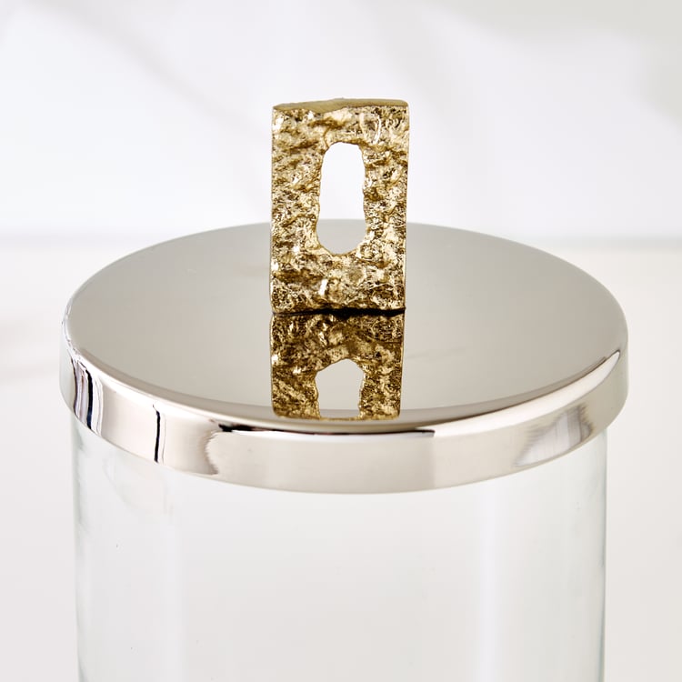 Bijou Windmill Glass Decorative Canister