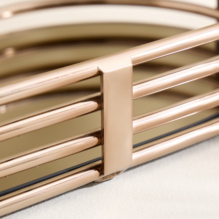 Monalisa Steel Decorative Mirror Tray