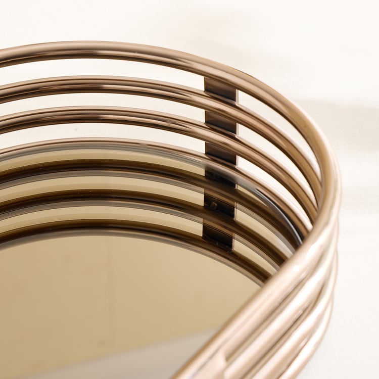 Monalisa Steel Decorative Mirror Tray