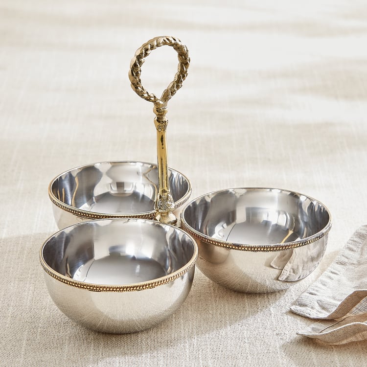 Serveware Bulk Majestic Steel Condiment Bowl with Handle