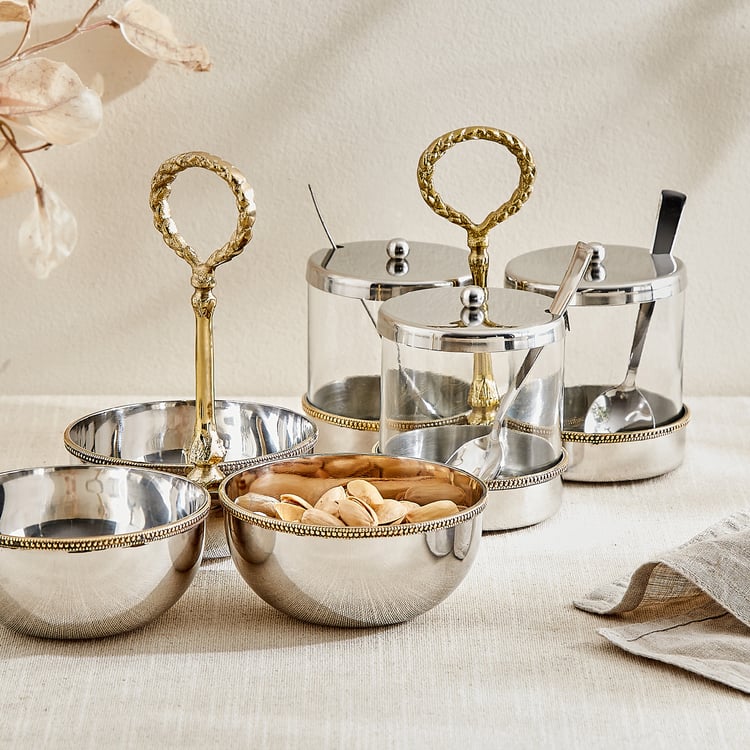 Serveware Bulk Majestic Steel Condiment Bowl with Handle