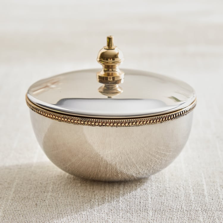 Serveware Bulk Majestic Set of 3 Steel Bowls with Tray