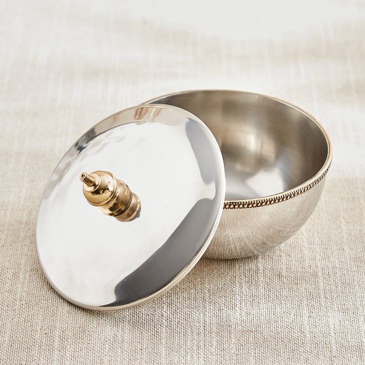 Serveware Bulk Majestic Set of 3 Steel Bowls with Tray